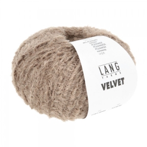Lang Yarns Velvet - Pelote de 50 gr - Coloris 0096 Marron Clair