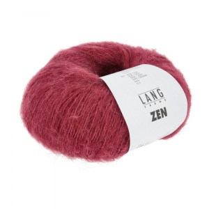 Lang Yarns Zen - Pelote de 25 gr - Coloris 0061 Rouge Foncé