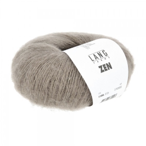 Lang Yarns Zen - Pelote de 25 gr - Coloris 0126 Marron Gris