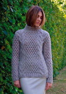 Level Pull à torsades en Rowan Brushed Fleece