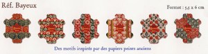 Carte à fil modèle Bayeux - Sajou