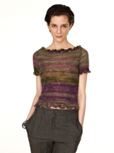 Marja en Rowan Kidsilk Haze Stripe