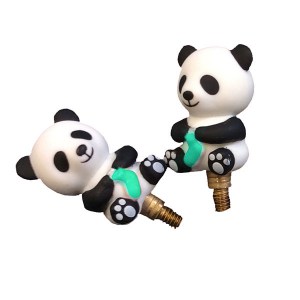 Panda Cable Stoppers Large - Turquoise - HiyaHiya