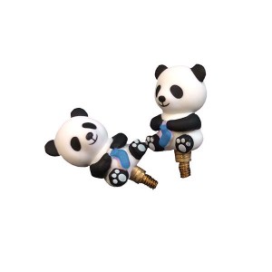 Panda Cable Stoppers Small - Bleu-Vert - HiyaHiya