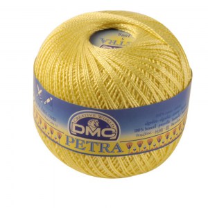 DMC Petra 100 gr n°5 5727 - Jaune soleil