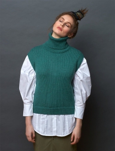 160/10 Modèle Pull sans manches en Plassard Merino Yak