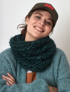 167/18 Modèle Snood à point fantaisie en Plassard Neptune