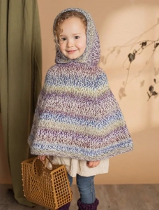 176/25 Modèle Poncho à capuche sans coutures en Plassard Audace