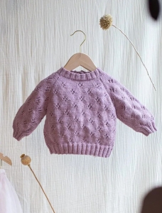 182/19 Modèle Pull à point fantaisie en Plassard Layette Plus