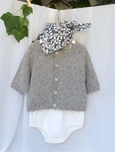 186/07 Modèle Cardigan sans coutures en Plassard Corsia