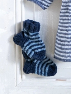 187/16 Modèle Chaussettes à rayures en Plassard Tradi Merino