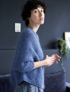 191/07 Modèle Veste loose en Plassard Week-en et Algasoie unie