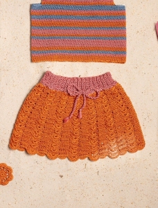 193/09 Modèle Jupe au crochet en Plassard Lilium