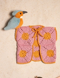 193/10 Modèle Gilet au crochet en Plassard Balia