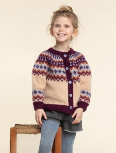 196/02 Modèle Cardigan sans coutures en Plassard Mélodie