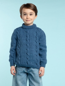 196/18 Modèle Pull à torsades en Plassard Week-End