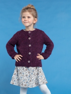 196/24 Modèle Cardigan en Plassard Voluptueux