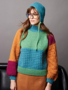 197/19 Modèle Pull multipoints en Plassard Datcha