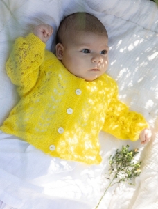 200/01 Modèle Cardigan ajouré en Plassard Sila