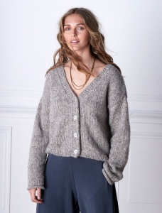 202/08 Modèle Gilet en Plassard Alpaco Et Evanescent