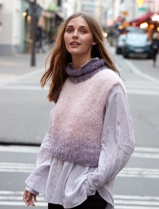 202/19 Modèle Top sans manches en Plassard Floconelle