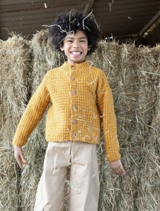 203/01 Modèle Gilet en Plassard Melodie Tweed