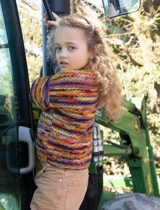 203/24 Modèle Pull bi-matière en Plassard Hiveria Et Primo