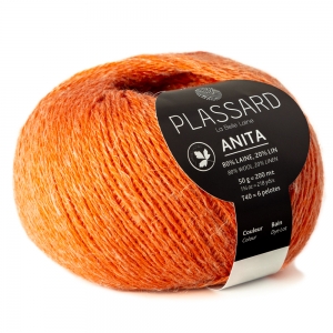 Plassard Anita - Pelote de 50 gr - Coloris 60 Vermillon