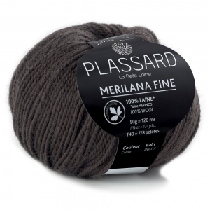 Plassard Merilana Fine - Pelote de 50 gr - Coloris 12 Anthracite