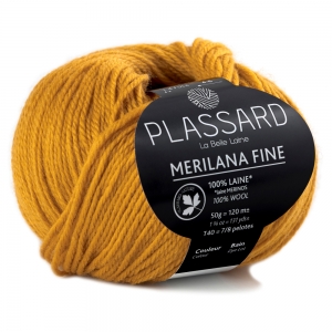 Plassard Merilana Fine - Pelote de 50 gr - Coloris 43 Moutarde