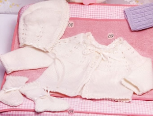 104/07 Cardigan à jours en Câline