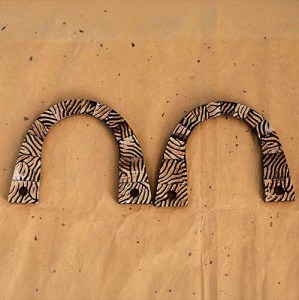 Poignées de sac en bois et corne  - Motifs