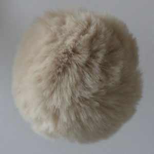 Pompons 100% végétal MiniMi 7 cm environ - Beige