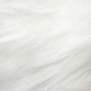 Pompon acrylique aspect fourrure diam. 6,5 cm  Schachenmayr - Blanc