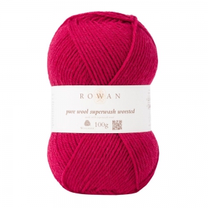 Rowan Pure Wool Superwash Worsted - Pelote de 100 gr - 124 Rich Red