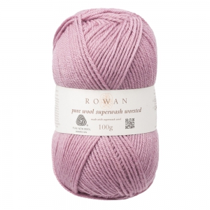 Rowan Pure Wool Superwash Worsted - Pelote de 100 gr - 191 Mauve Mist