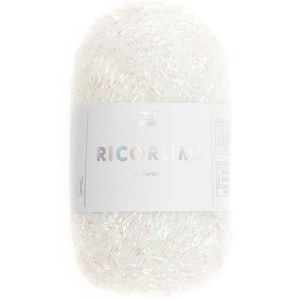 Rico Design Ricorumi Lamé - Pelote de 10 gr - 003 Blanc irisé