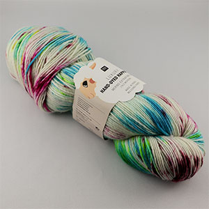 Rico Design Luxury Hand-Dyed Happiness - Echeveau de 100 gr - 001 Ecru-Bleu