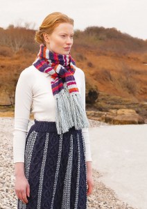 Modèle Pierre Echarpe en Rowan Felted Tweed et Fine Tweed Haze