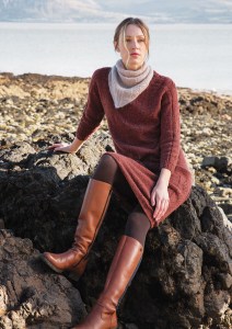Modèle Vera Robe-Pull en Rowan Felted Tweed