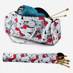Sac à tricot et trousse à aiguilles motif Moutons Pelotes