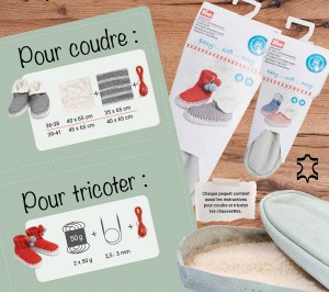 Semelles en cuir pour chaussons d'intérieur - Prym