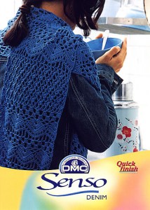 Fiche crochet DMC Senso Echarpe Denim