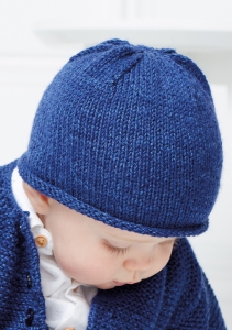 Simple Hat Bonnet en Rowan Baby Merino Silk DK