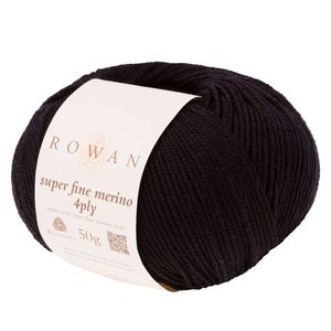 Rowan Super Fine Merino 4ply - Pelote de 50 gr - 273 Black
