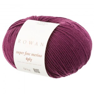 Rowan Super Fine Merino 4ply - Pelote de 50 gr - 277 Wine