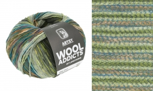 WoolAddicts by Lang Yarns Artsy - Pelote de 100 gr - Coloris 0007 Green/Petrol