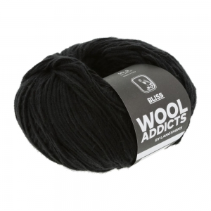 WoolAddicts by Lang Yarns Bliss - Pelote de 50 gr - Coloris 0004 Black