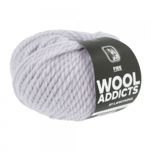 WoolAddicts by Lang Yarns Fire - Pelote de 100 gr - Coloris 0103 Light Grey