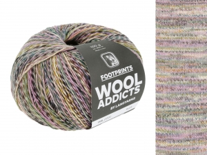 WoolAddicts by Lang Yarns Footprints - Pelote de 100 gr - Coloris 0002 Rose/Green